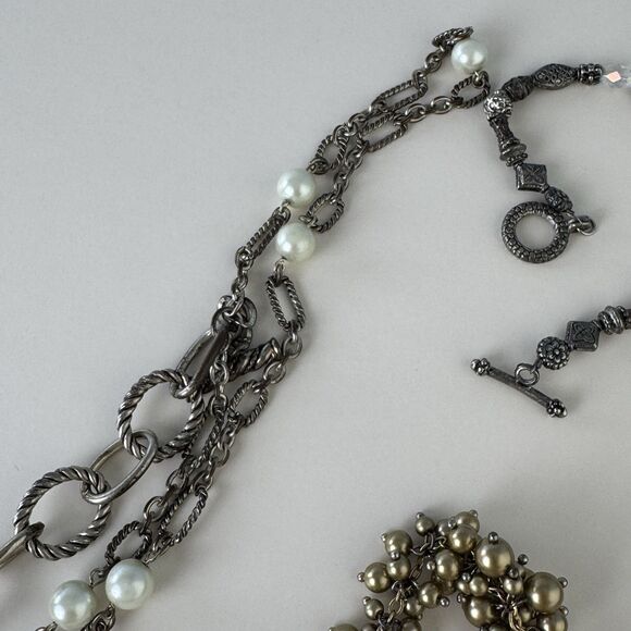 Vintage Premier Designs PD Fashion Jewelry Lot 6 Bracelets & 1 Necklace - Picture 8 of 10